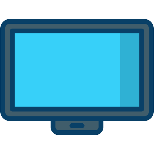 televisión Generic Outline Color icono