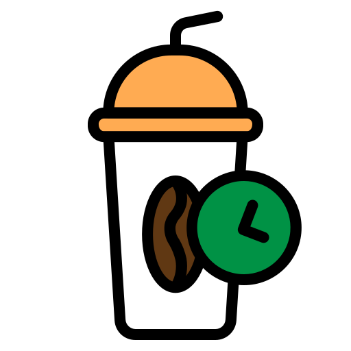 przerwa na kawę Generic Outline Color ikona