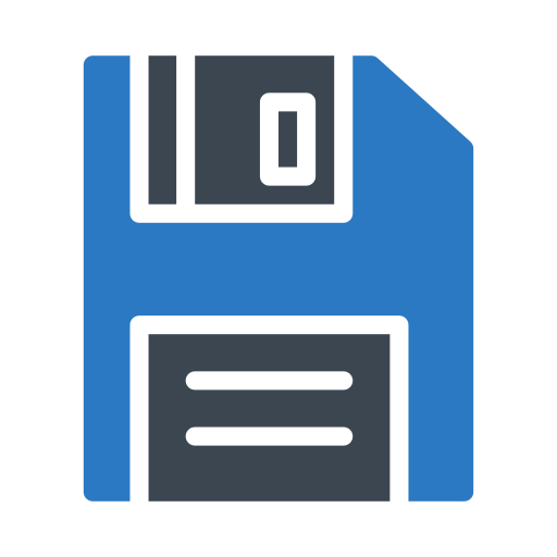플로피 디스크 Generic Blue icon