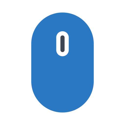 clic del mouse Generic Blue icona