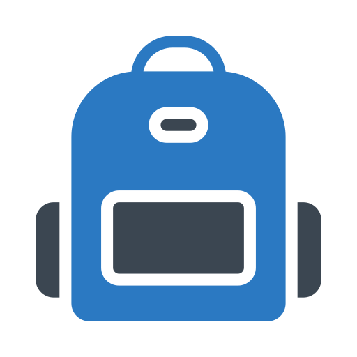 School bag Generic Blue icon