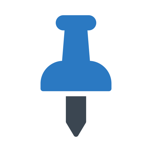 プッシュピン Generic Blue icon