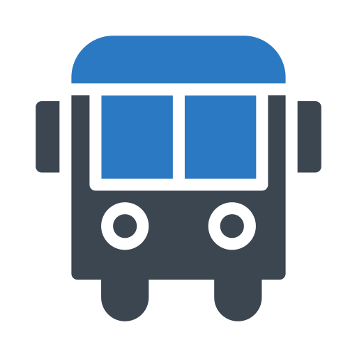 Ônibus escolar Generic Blue Ícone