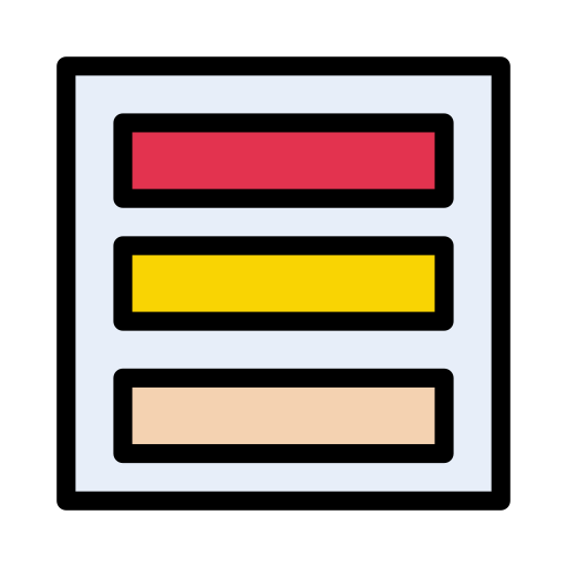 Rows Vector Stall Lineal Color icon