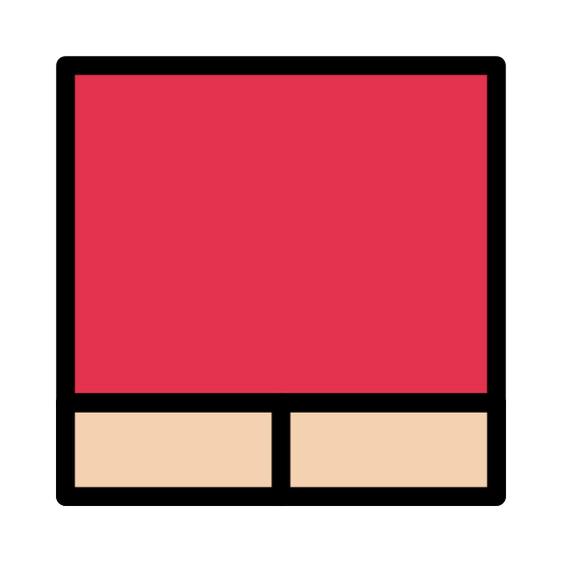 Square Vector Stall Lineal Color icon
