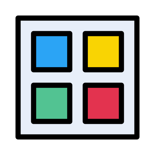 Layout Vector Stall Lineal Color icon