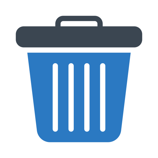 bote de basura Generic Blue icono