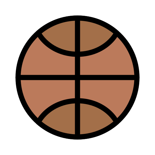 pallacanestro Vector Stall Lineal Color icona