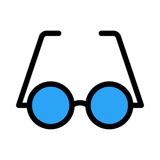 안경 Vector Stall Lineal Color icon