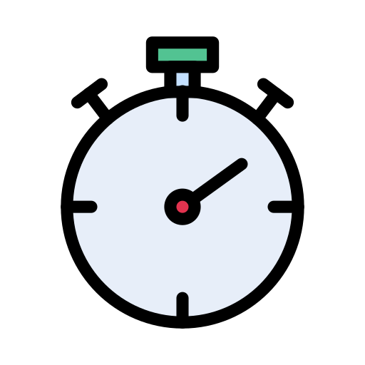 stopwatch Vector Stall Lineal Color icoon