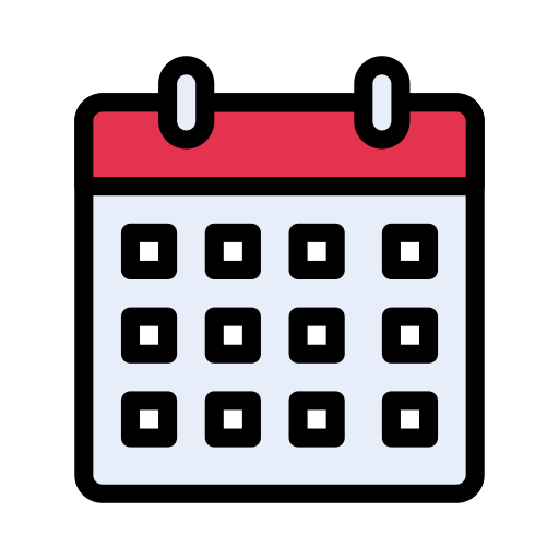 Calendar Vector Stall Lineal Color icon
