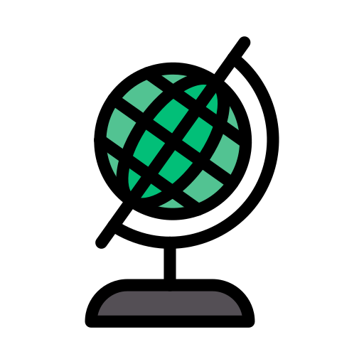 griglia del globo Vector Stall Lineal Color icona