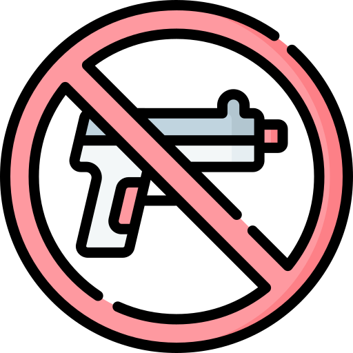 No gun Special Lineal color icon