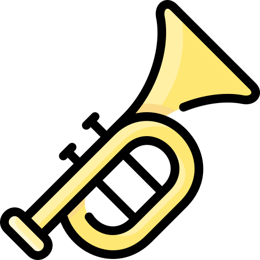 trompeta Vitaliy Gorbachev Lineal Color icono