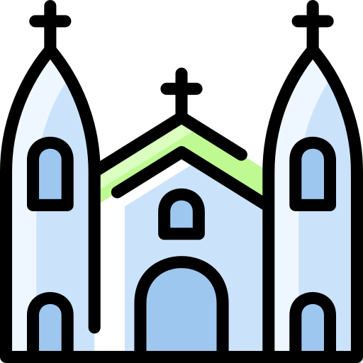 Церковь Vitaliy Gorbachev Lineal Color иконка
