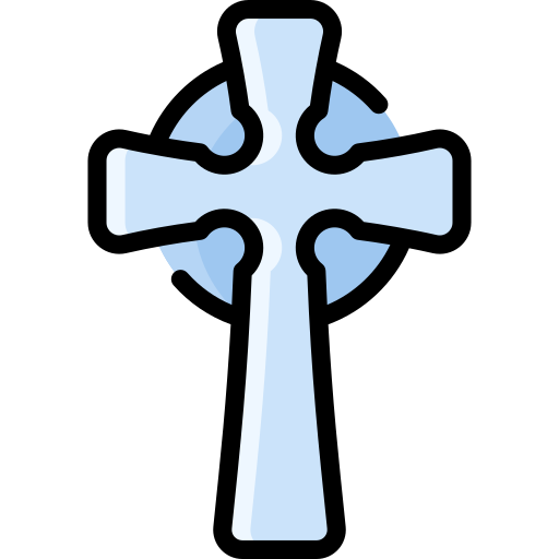 Celtic cross Vitaliy Gorbachev Lineal Color icon