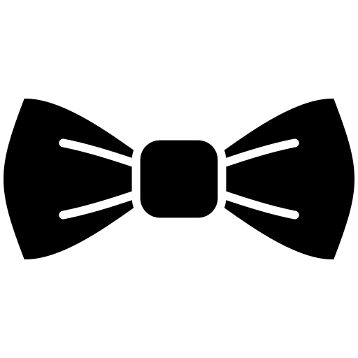 vlinderdas Generic Glyph icoon