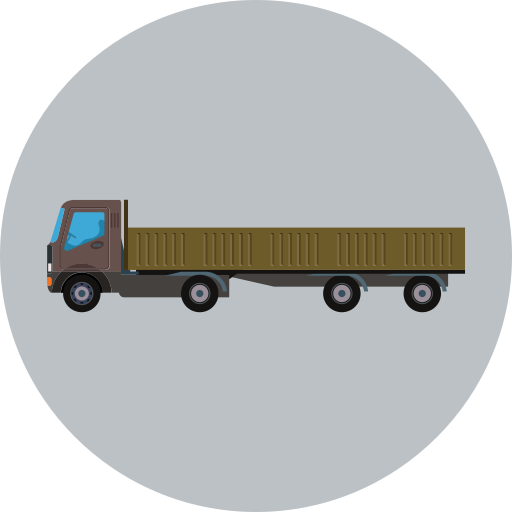 camion da carico Generic Circular icona
