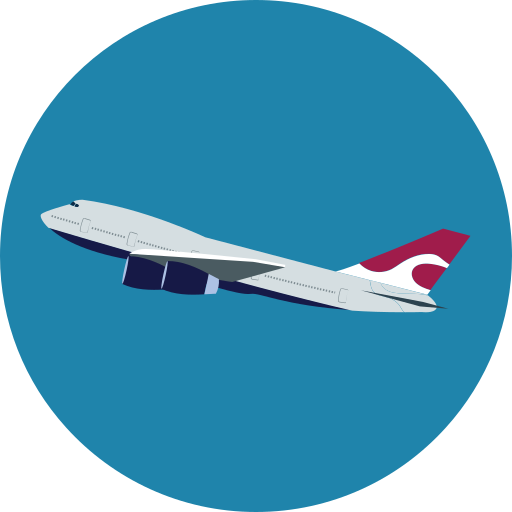 飛行機 Generic Circular icon