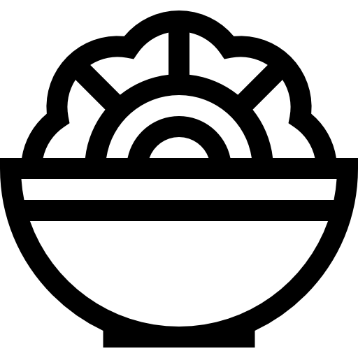 ensalada Basic Straight Lineal icono