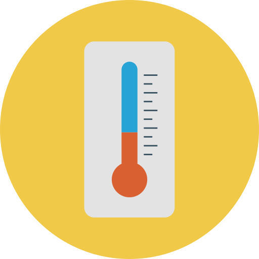 temperatuur Generic Circular icoon