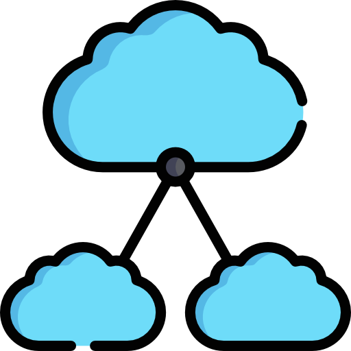 computación en la nube Special Lineal color icono