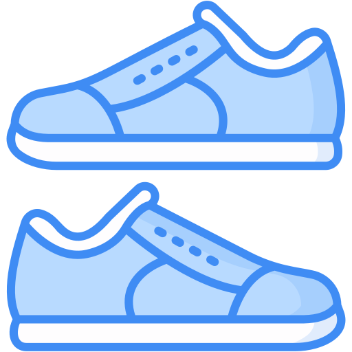 des chaussures Generic Blue Icône