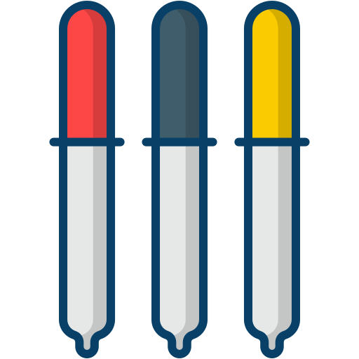 pipettes Generic Outline Color Icône