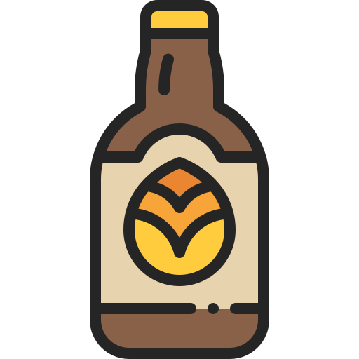 bottiglia di birra Generic Outline Color icona