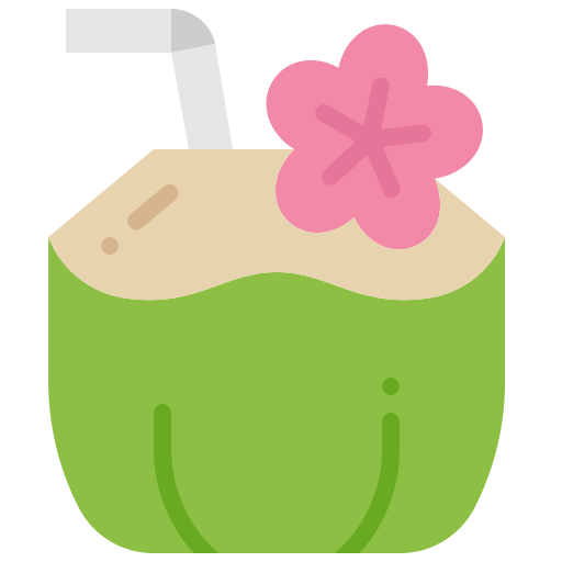 bebida de coco Generic Flat icono