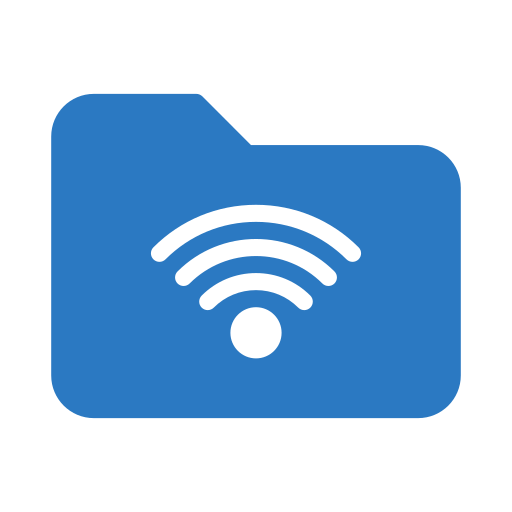 Folder network Generic Blue icon
