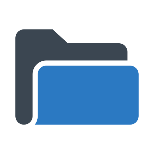 ファイルストレージ Generic Blue icon