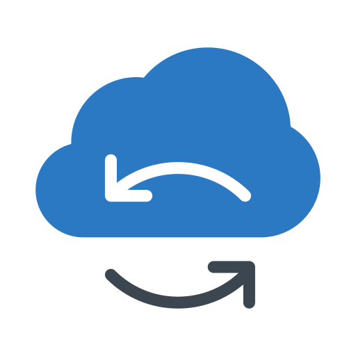 cloud synchronisatie Generic Blue icoon