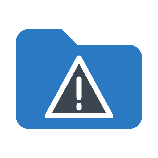 경고 Generic Blue icon