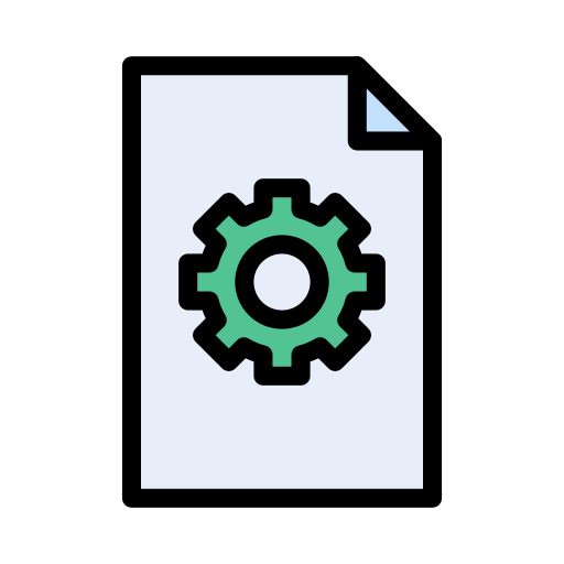 File management Vector Stall Lineal Color icon