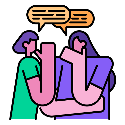 Gossip Generic Outline Color icon