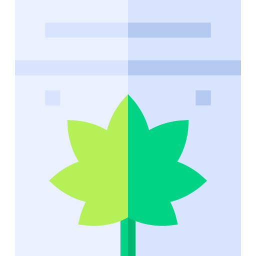 canabis Basic Straight Flat icono
