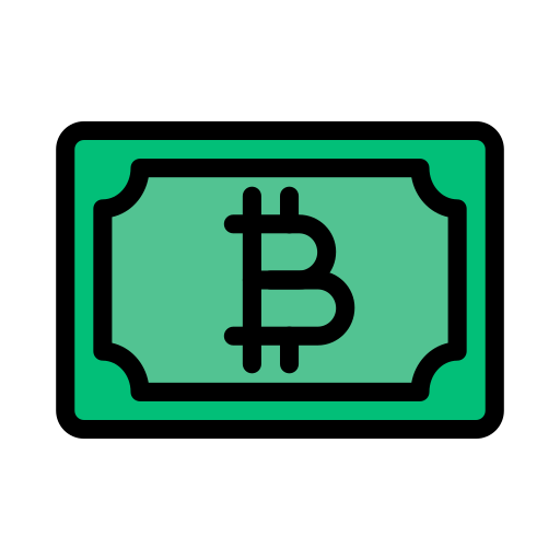 bitcoin Vector Stall Lineal Color icono