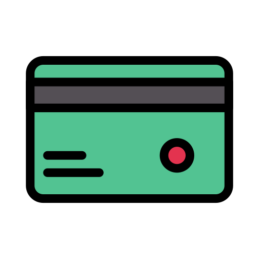신용 카드 Vector Stall Lineal Color icon