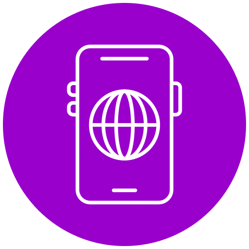 Mobile web Generic Circular icon