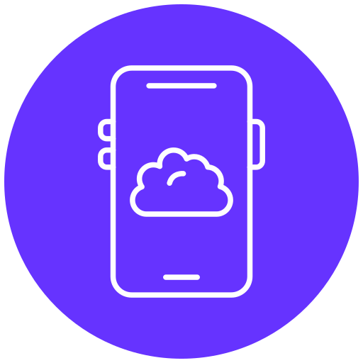 mobile cloud Generic Circular icon
