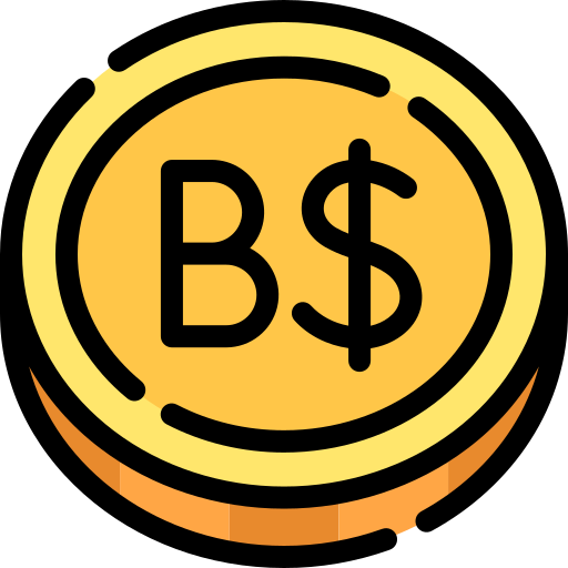 dólar bahameño Generic Outline Color icono