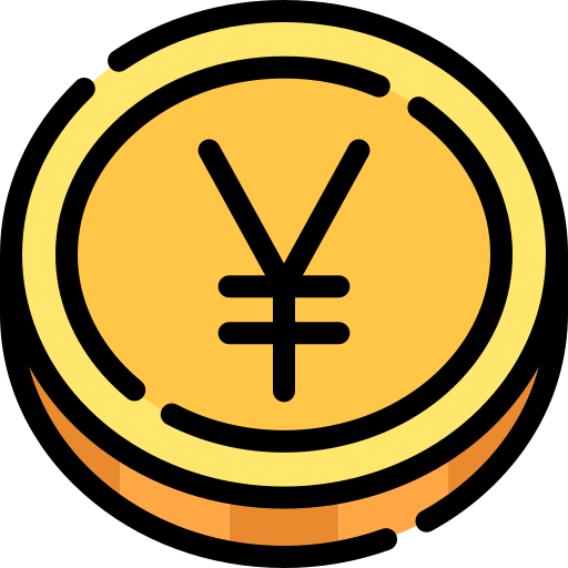 Yen Generic Outline Color icon
