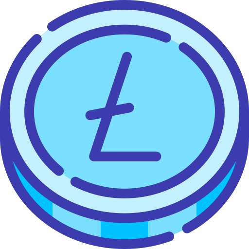 litecoin Generic Blue icoon
