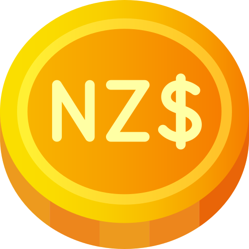 dolar nowozelandzki Generic Flat Gradient ikona