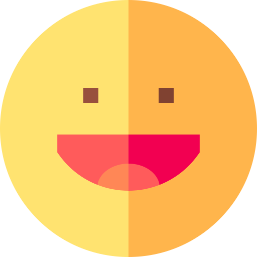 Happy Basic Straight Flat icon