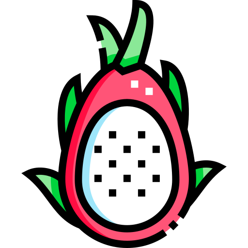Dragon fruit Detailed Straight Lineal color icon
