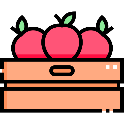 jabłko Detailed Straight Lineal color ikona