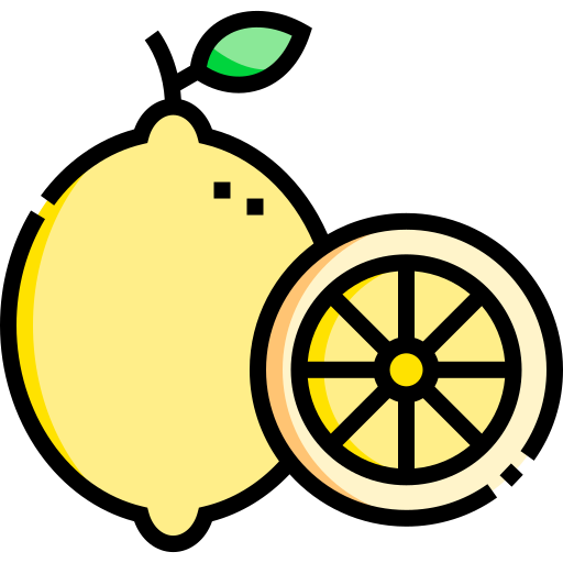 레몬 Detailed Straight Lineal color icon