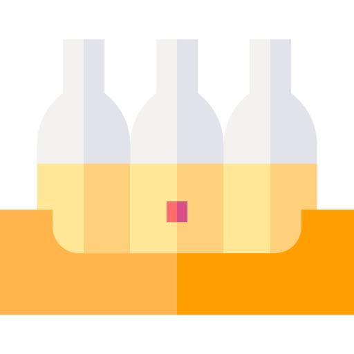 Bottle Basic Straight Flat icon